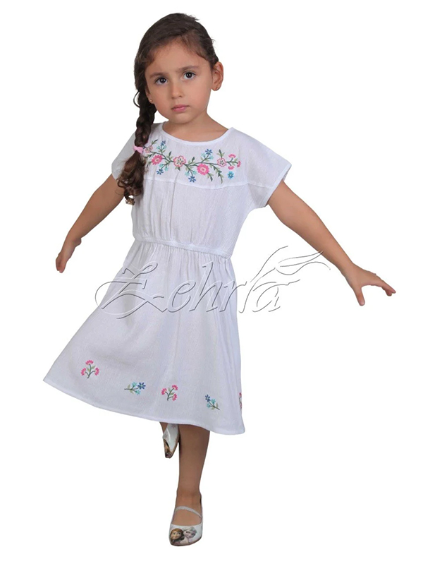 Merve Şile Bezi Çocuk Elbise Merve Şile Bezi Çocuk Elbise