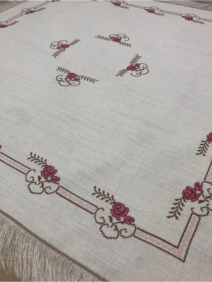 Etamin İşleme Nakışlı Salon Takımı